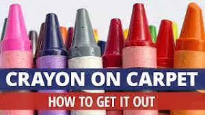 how to remove crayon stains from carpet