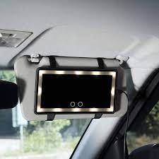 car sunshade vanity mirror rechargeable