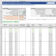 Mortgage Payoff Calculator With Extra Principal Payment