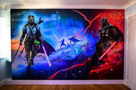 Hand Painted Star Wars Wall Mural Homify