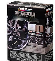 shadow chrome black out coating