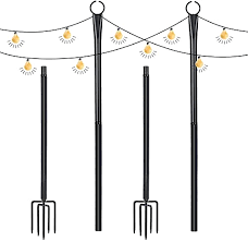 wevalor outdoor string light pole