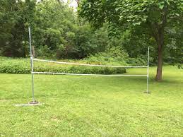 diy badminton and volleyball poles