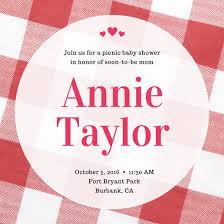 Picnic Blanket Baby Shower Invitation Templates By Canva