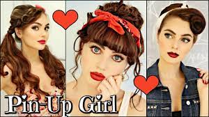 Pin up hairstyles was the in thing in the 40's and 50's, but they have never really gone out of trend. 3 Vintage Retro Pin Up Girl Hairstyles 1940 50 S Youtube