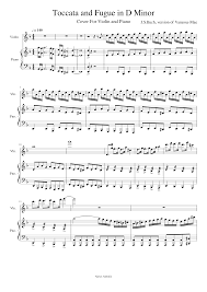 Toccata and Fugue in D minor, Vanessa-Mae version Sheet music for Piano,  Violin (Solo) | Musescore.com