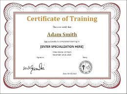 Sample Of Certificate Of Completion Free Template Certificate Free