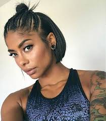 Leave some strands in front to create short and wild bangs and leave your hair falling down your neck. 25 Short Hair Hairstyles For Black Ladies Short Hairdo