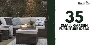 35 Small Garden Furniture Ideas For