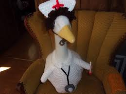 Nurse Goose Geese Outfit Crochet Goose
