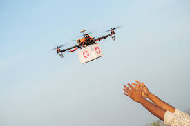 how drones delivering vaccines are