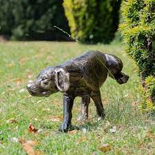 Dog Garden Sculpture Glasswells
