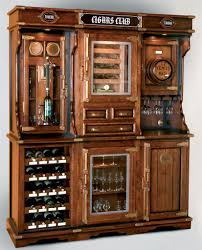 unique cigar and wine cabinet with a