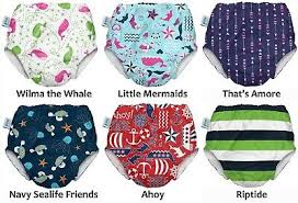 Kushies Reusable Cloth Swim Diaper Bottoms For Boys Or Girls