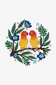 Pattern added on february 12, 2021 february 22, 2021 by michelle. Lovebirds Pattern Free Cross Stitch Patterns Dmc