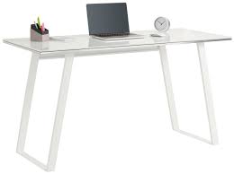 These clearly fabulous pieces often have metal legs that double the gloss factor. Maja 9525 9746 White Desk With Glass Top