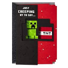 When you're ready you can print the card. Buy Hallmark Minecraft Birthday Card Just Creeping By Online In Hungary B07xw295jp