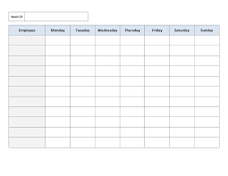 Get an online shift roster planner and create employee schedules in matter of minutes not hours. Blank Weekly Work Schedule Template Cleaning Schedule Templates Daily Schedule Template Schedule Templates
