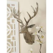 Aluminum Silver Head Deer Wall Decor