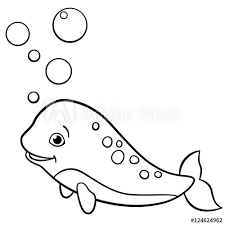 These cute narwhal drawings will introduce children to these. Coloring Pages Little Cute Baby Narwhal Swims Buy This Stock Vector And Explore Similar Vectors At Adobe Stock Adobe Stock