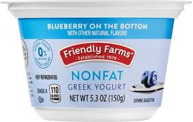 nonfat blueberry on the bottom greek yogurt