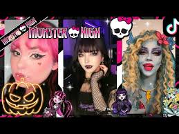 monster high tiktoks videos makeup