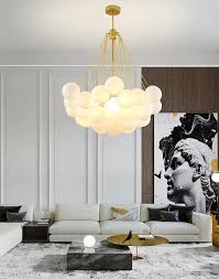 Bubble Chandelier Frosted Glass
