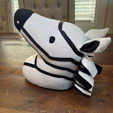 Target Pillowfort Zebra Head Plush 3 D