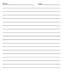 The template has gray horizontal lines and a red vertical line that acts as a margin or tab stop. 6 Best Free Printable Lined Writing Paper Template Printablee Com