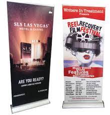 deluxe retractable banner stand step