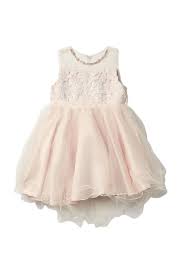 Blush By Us Angels Illusion Neck Lace Dress Toddler Girls Nordstrom Rack