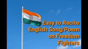 freedom fighters song poem