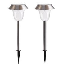 Solar lamp posts are a very traditionally designed and attractive lighting solution for your home and garden. 2 Pack Solar Garden Lights Outdoor Stainless Steel Warm White Led Pathway Lamp Garden Decoration Landscape Lighting For Patio Lawn Yard Walkway Walmart Canada