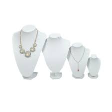 necklace display busts white
