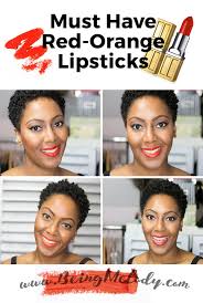 red orange lipstick for um brown skin