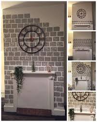 Diy How To Paint A Faux Brick Fireplace