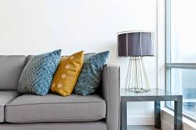 what color end tables go with a gray couch
