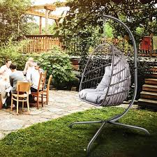 Wildaven 29 In Swing Egg Chair Rattan