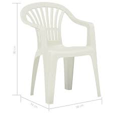 Stackable Garden Chairs 45 Pcs Plastic