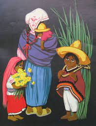 Mexican folk art painting, Mexican art ...