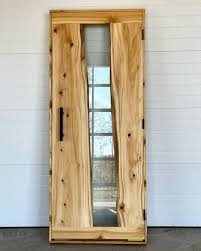 Live Edge Sauna Door Glass Sauna Door