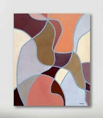 canvas color block geometric art
