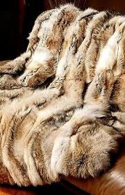 queen size coyote full skin real fur
