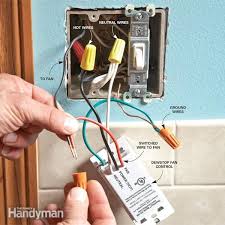 How to wire a bathroom vent fan, how to install bathroom venting. Prevent Mold With The Dewstop Fan Switch Diy Family Handyman