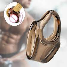 Male Scrotum Testicle Squeeze Ring Men Delay Ball Cage Stretcher CBT  Enhancer | eBay