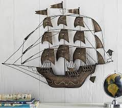 Metal Pirate Ship Wall Decor Pirate