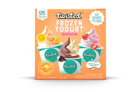 twisted frozen yoghurt cups range