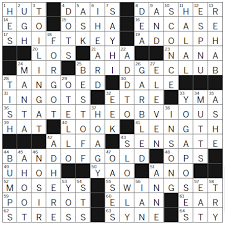 La Times Crossword Answers Tuesday