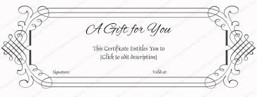 Simple Gift Certificate Template Word Gift Certificate Template
