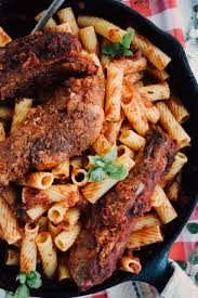italian braised pork ribs and pasta